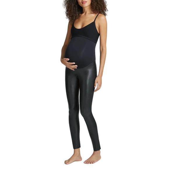 NEW COMMANDO faux leather maternity legging in black - Picture 1 of 2